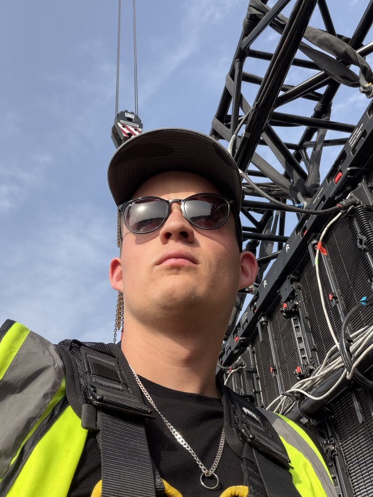 Tom Ware on site
